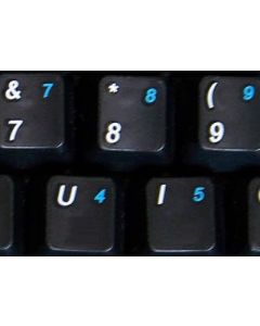 Online-Welcome English US Keyboard Stickers with Additional Keys Black Non TRANSPARENTFOR PC Computer LAPTOPS Desktop Keyboards