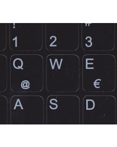 Spanish Latin American Replacement Keyboard Sticker Black