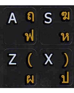 Thai-English Non Transparent Black Background Keyboard Stickers for Computer Laptops Desktop